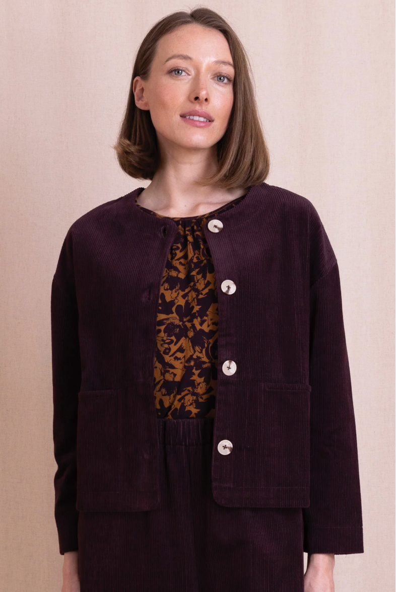Nomads burgundy cord jacket - [shop_name Strathaven] [womens clothing]