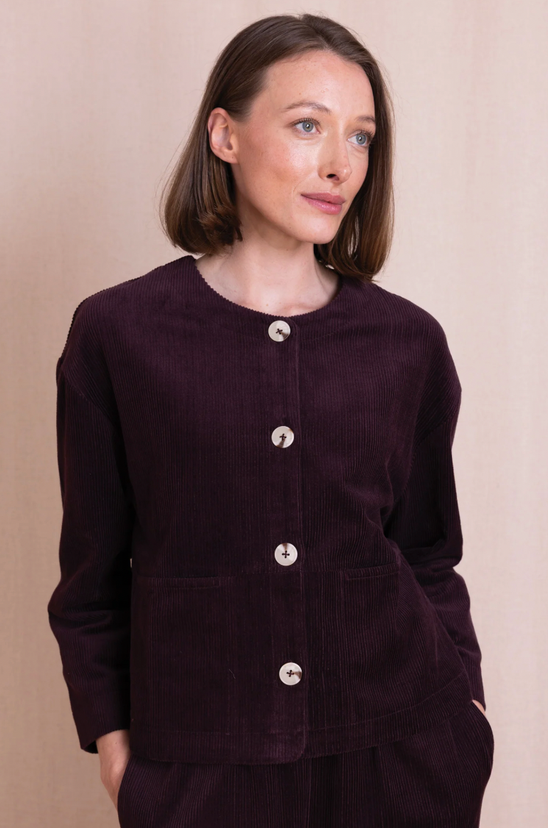 Nomads burgundy cord jacket - [shop_name Strathaven] [womens clothing]