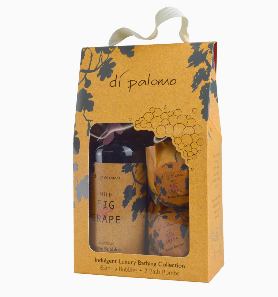 Di Palomo fig & grape indulgent luxury bath gift set