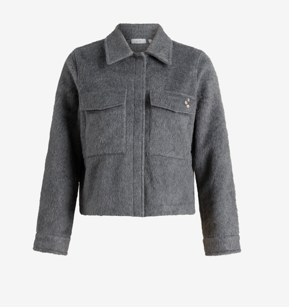 Yest Urbana jacket in mid grey melange - [shop_name Strathaven] [womens clothing]