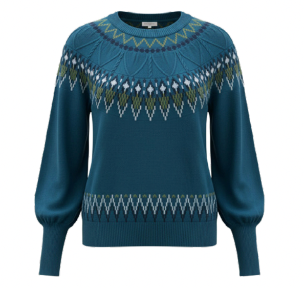 Pretty Vacant Oslo sweater in Corsair Teal - [shop_name Strathaven] [womens clothing]