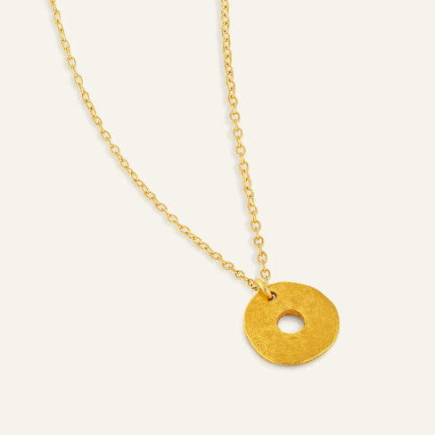 One & Eight gold tolvan necklace