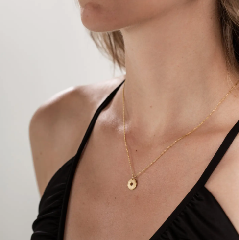One & Eight gold tolvan necklace