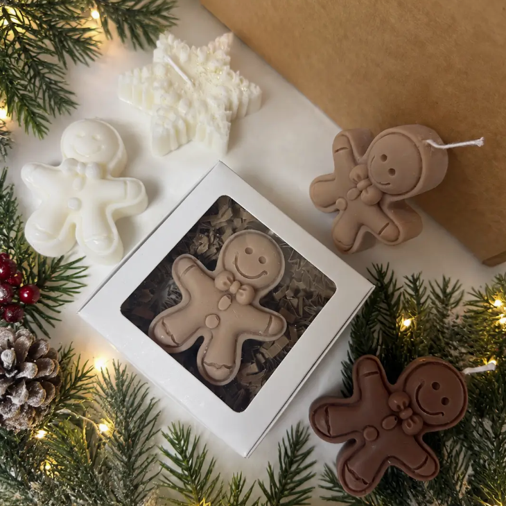 Gingerbread scented boxed Christmas candle - [shop_name Strathaven] [womens clothing]