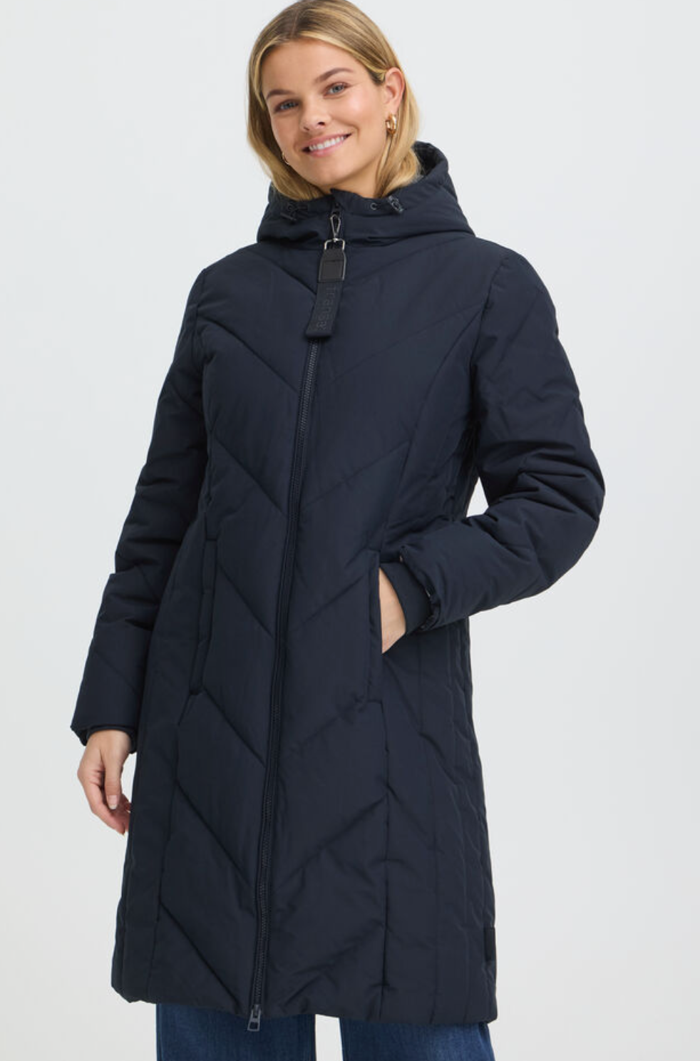 Fransa Maise jacket in salute navy