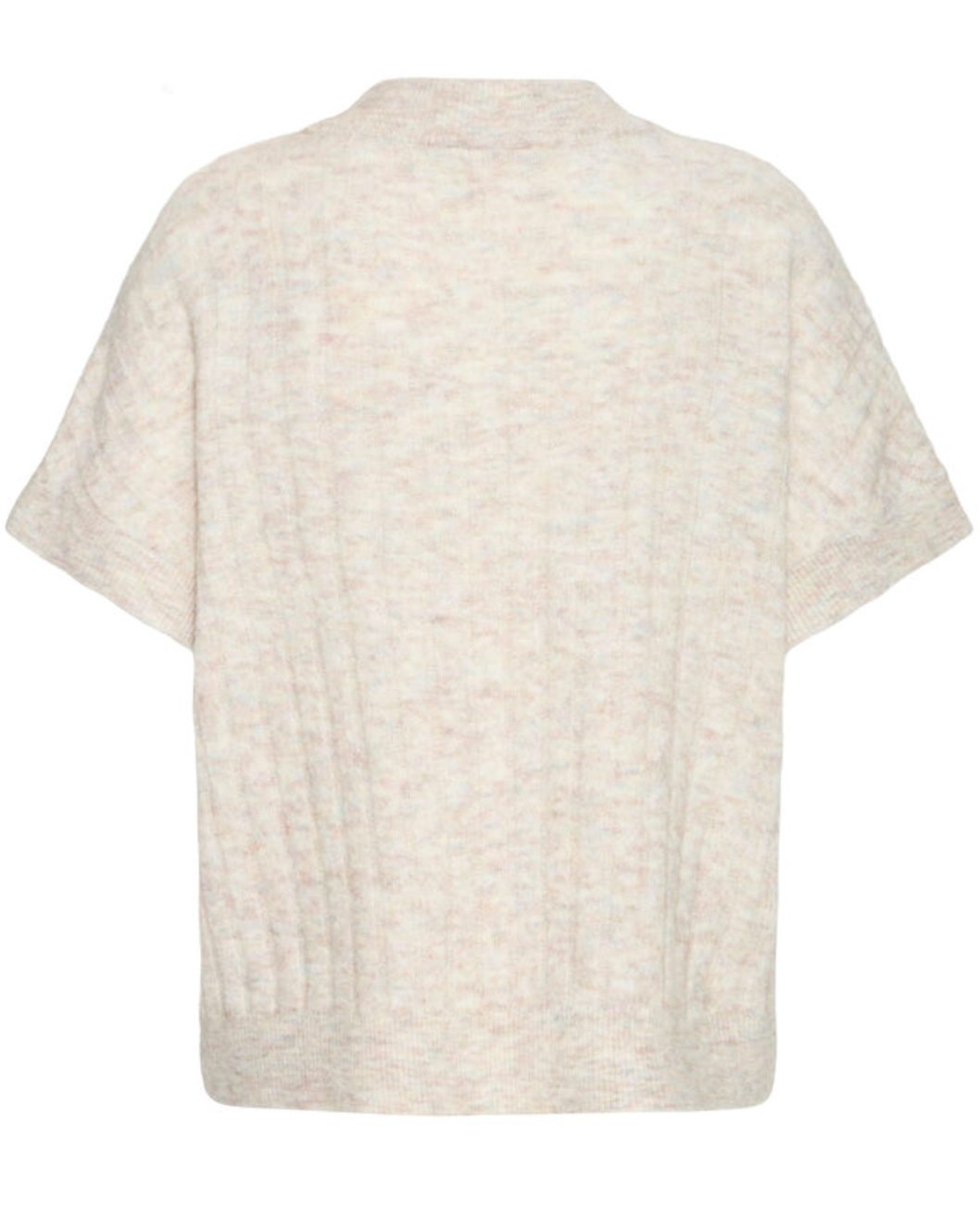 Fransa Sanny vest knit in oatmeal melange