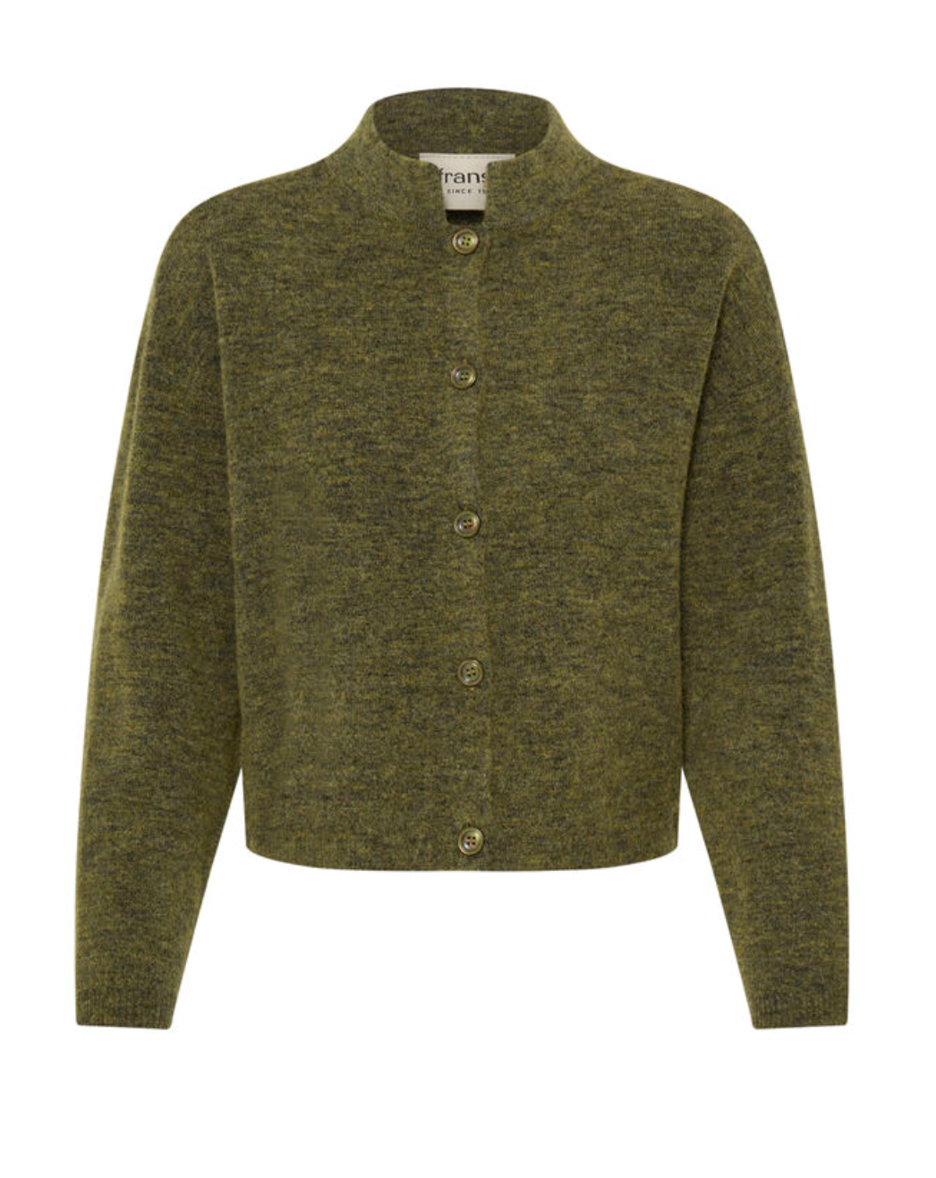 Fransa Sanny cardigan knit in fir green