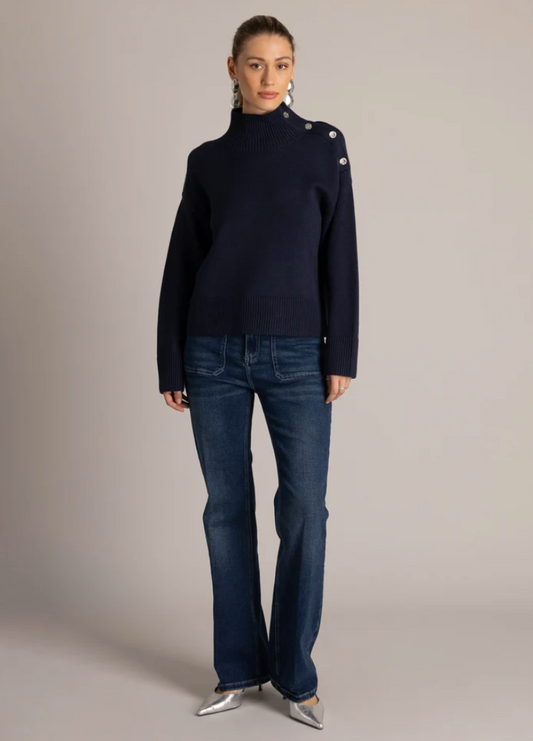 Yest Chantal dark blue sweater - [shop_name Strathaven] [womens clothing]