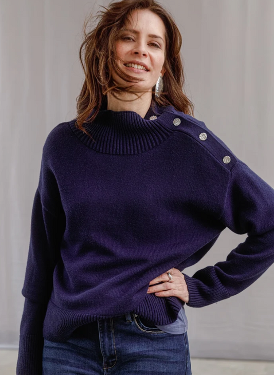 Yest Chantal dark blue sweater - [shop_name Strathaven] [womens clothing]