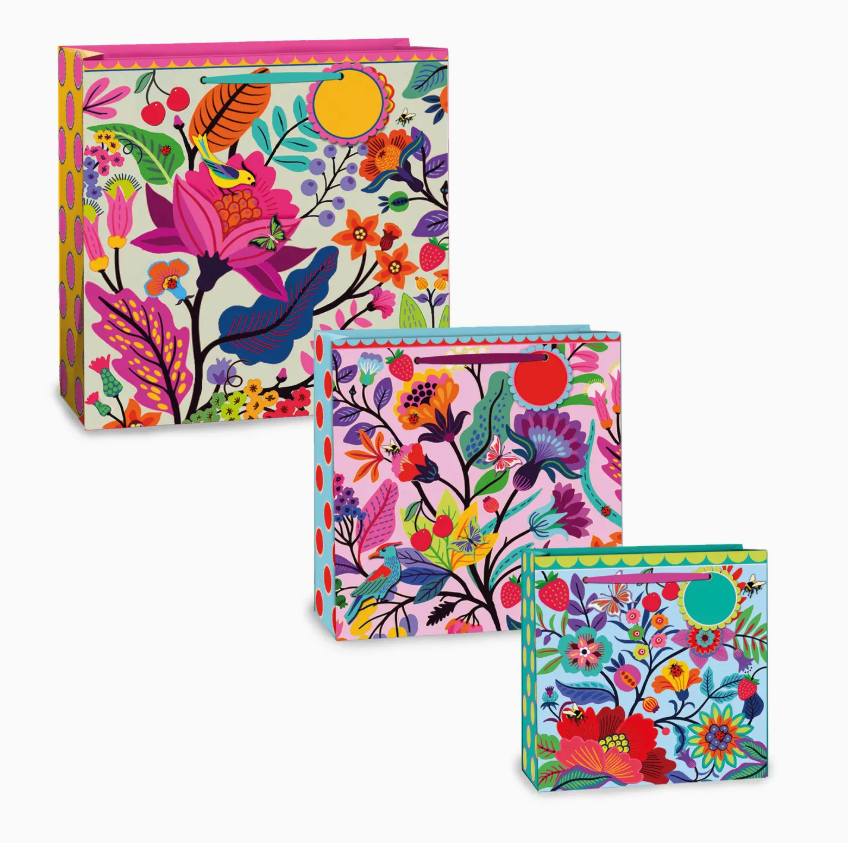 Unique paper company sustainable gift bags floral - [shop_name Strathaven] [womens clothing]