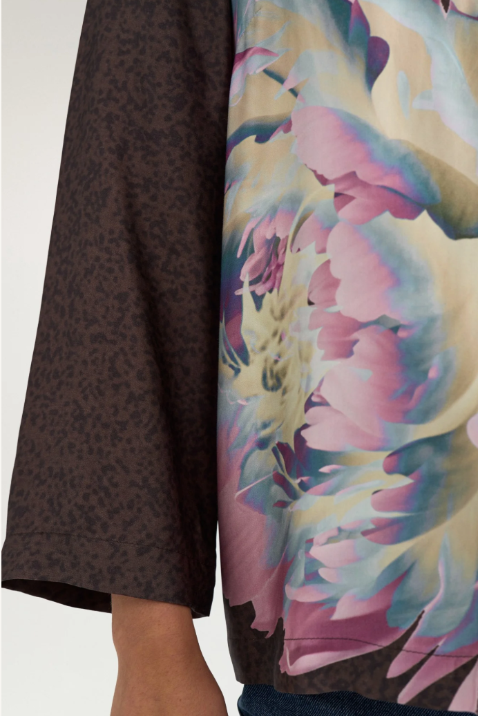 Numph Nucrisa blouse in black coffee - [shop_name Strathaven] [womens clothing]