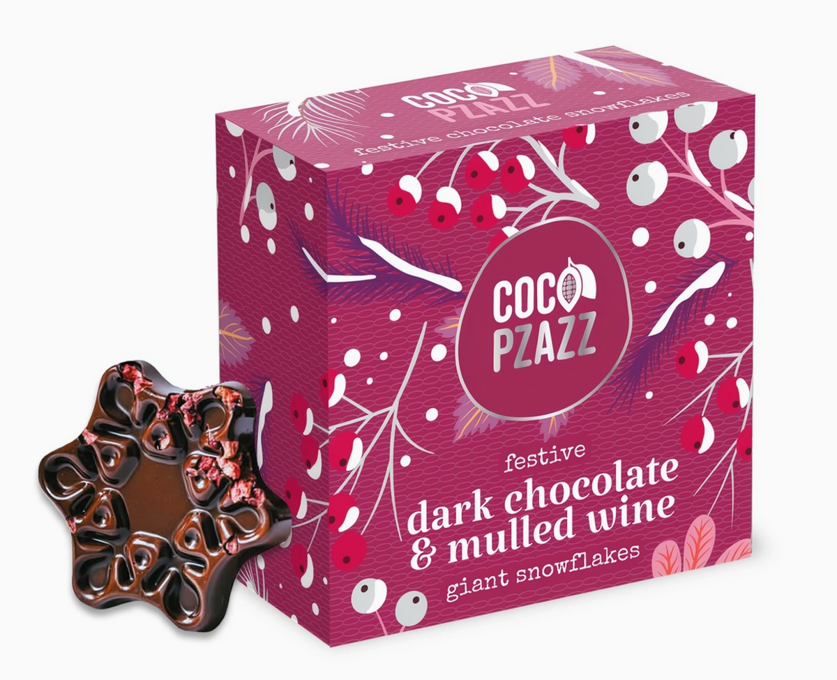 Coco Pzazz Christmas chocolate snowflakes gift box
