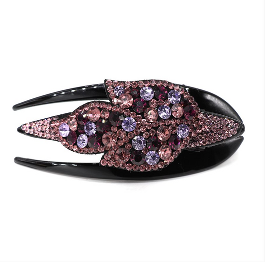 POM Pink lilac hair comb lily