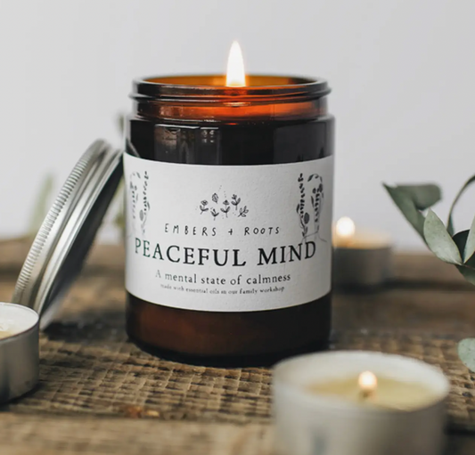 Embers & Roots peaceful mind soy candle