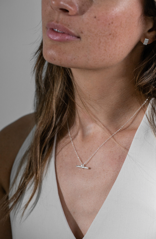 One & Eight silver Willow necklace