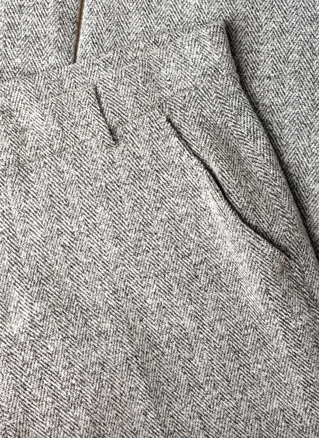 Yest Bertille trouser in silver grey melange