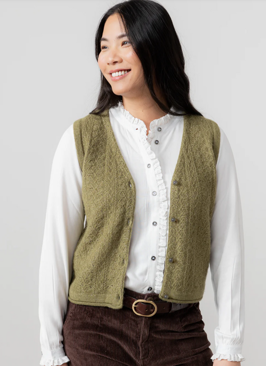 Lily & Me Marly tank top in moss green
