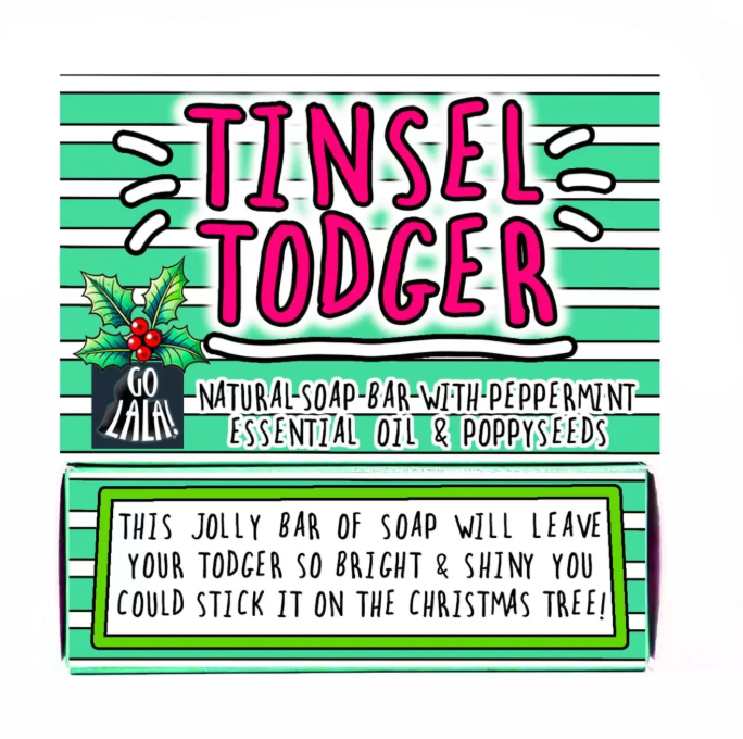 Go La La Tinsel Todger soap bar
