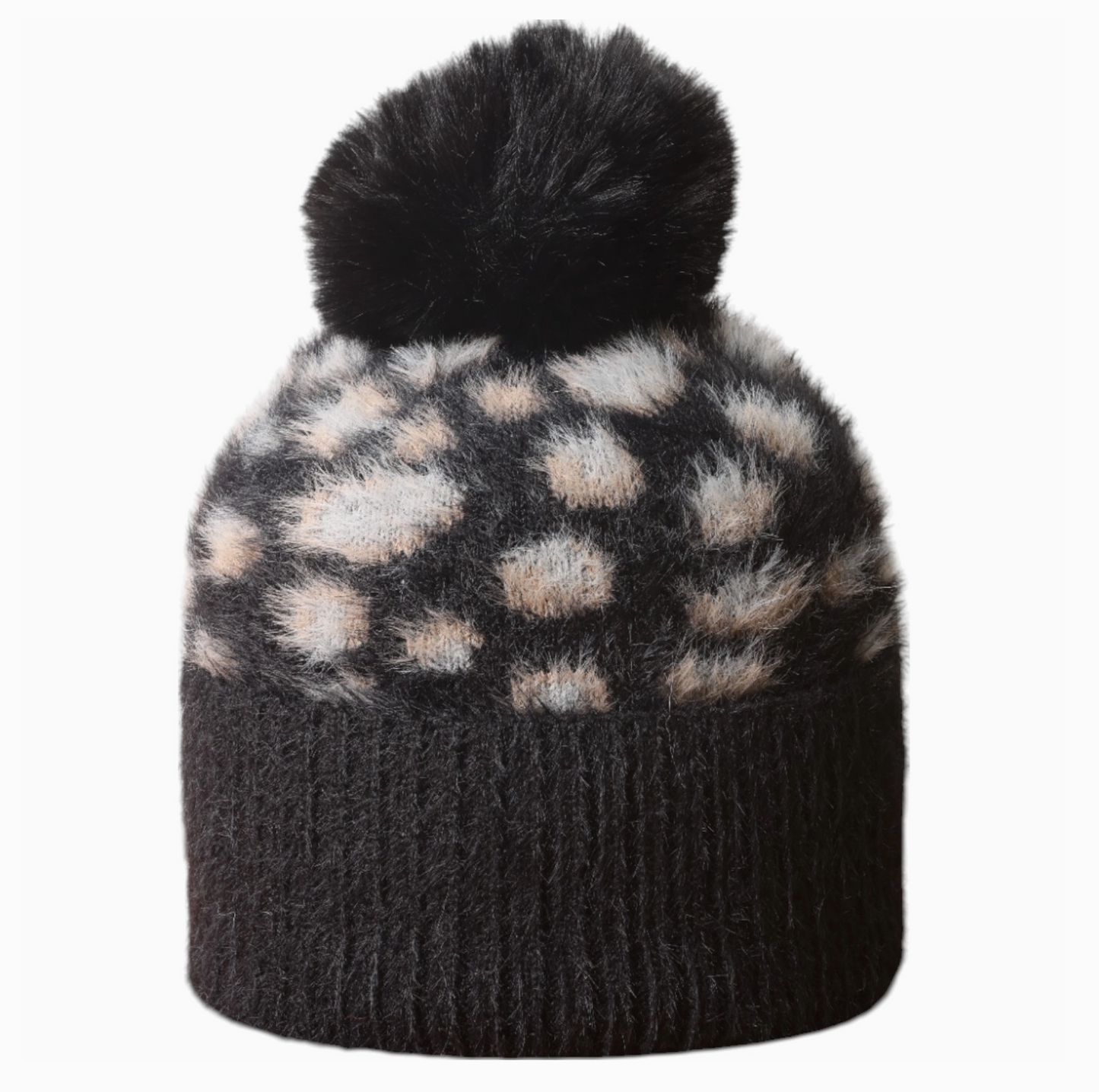 Jess & Lou leopard bobble hat