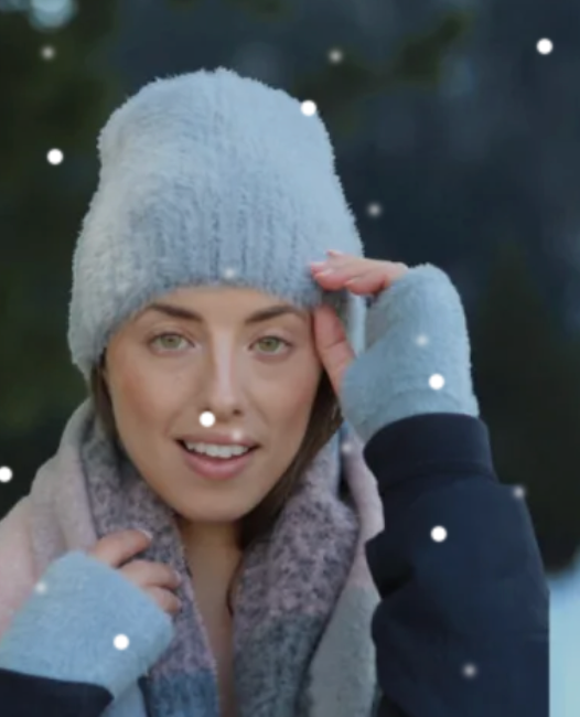 Jess & Lou fluffy beanie hat - [shop_name Strathaven] [womens clothing]