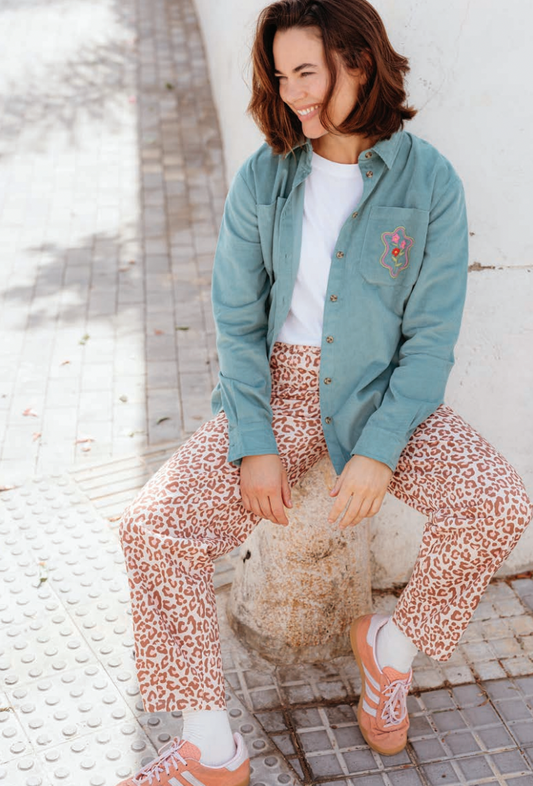 Sugarhill Brighton Rowan animal print trouser - [shop_name Strathaven] [womens clothing]