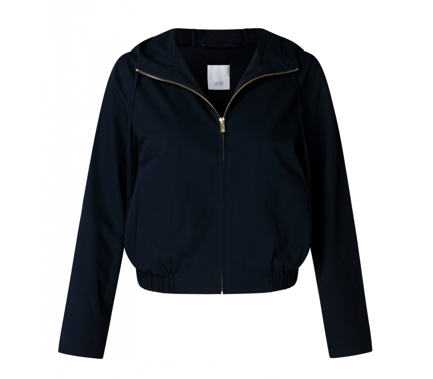 Yest Islay navy hooded zipper jacket - [shop_name Strathaven] [womens clothing]