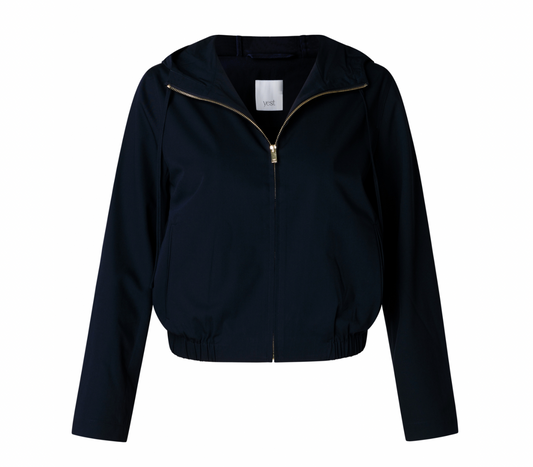 Yest Islay navy hooded zipper jacket - [shop_name Strathaven] [womens clothing]