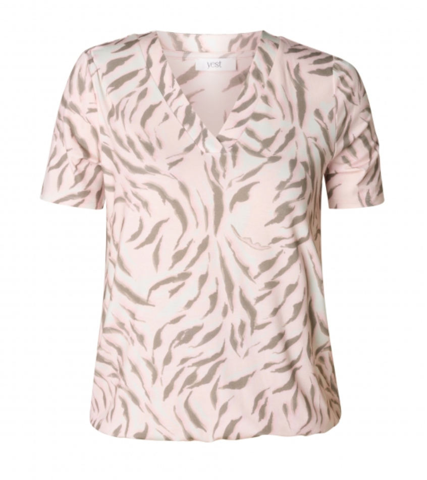 Yest Reya top with pink pattern - [shop_name Strathaven] [womens clothing]