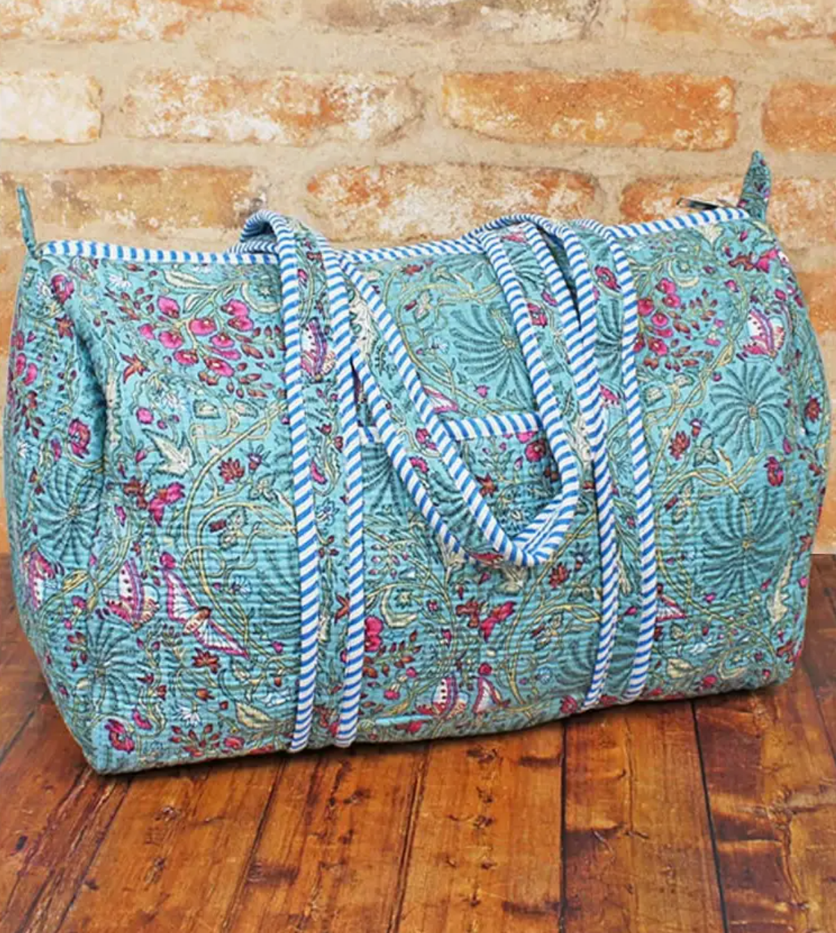 Quilted cotton duffel bag - coming soon - [shop_name Strathaven] [womens clothing]