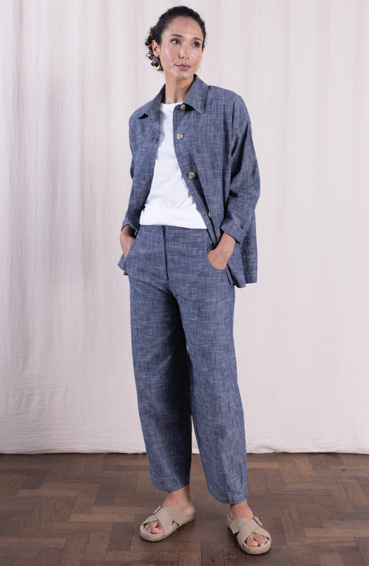 Nomads Chambray Cotton Jacket - [shop_name Strathaven] [womens clothing]