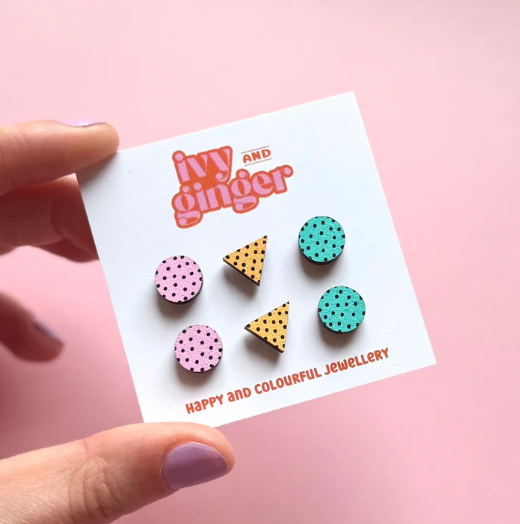 Ivy & Ginger 3 pair mini stud sets - [shop_name Strathaven] [womens clothing]