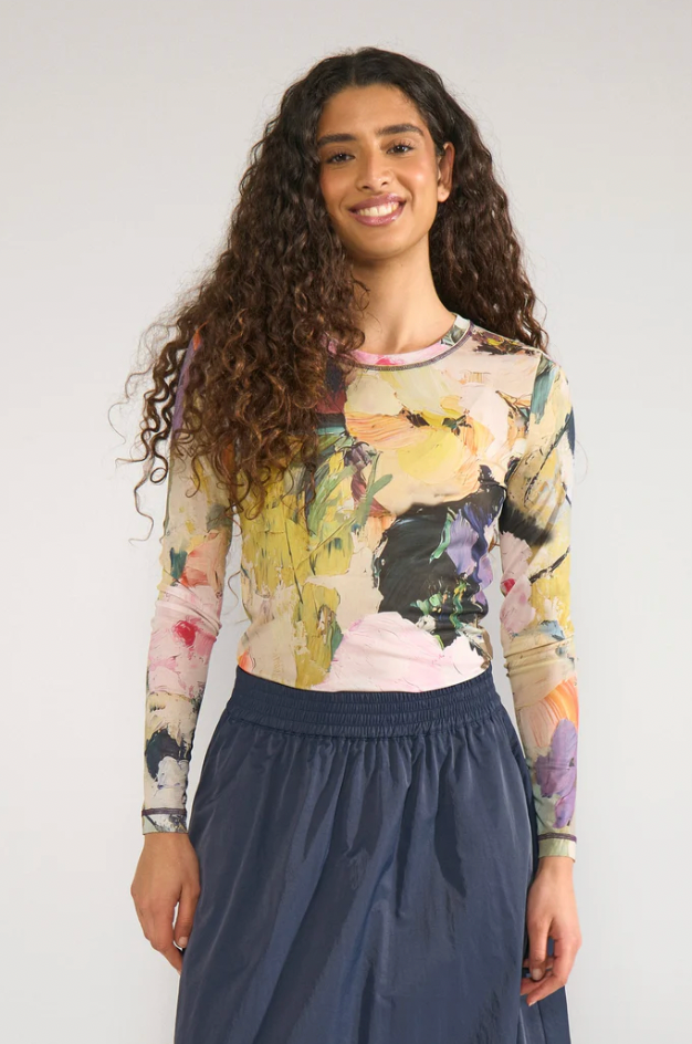 Numph Nualmia mesh top - [shop_name Strathaven] [womens clothing]