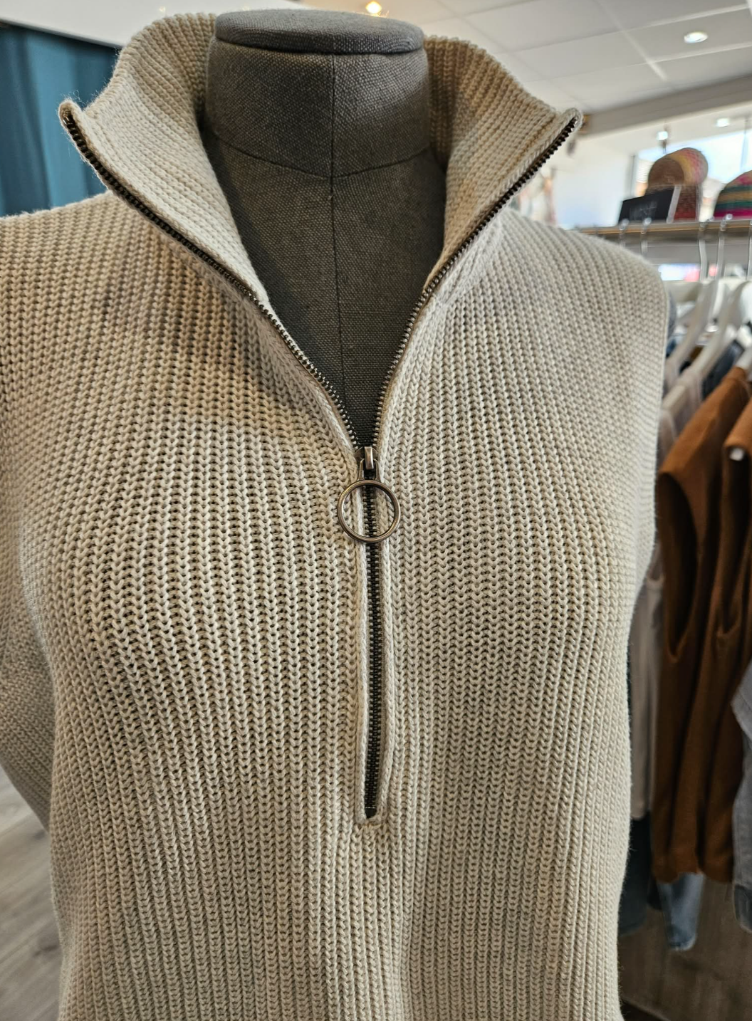 Soya Concept Julia stone layering vest knit - [shop_name Strathaven] [womens clothing]