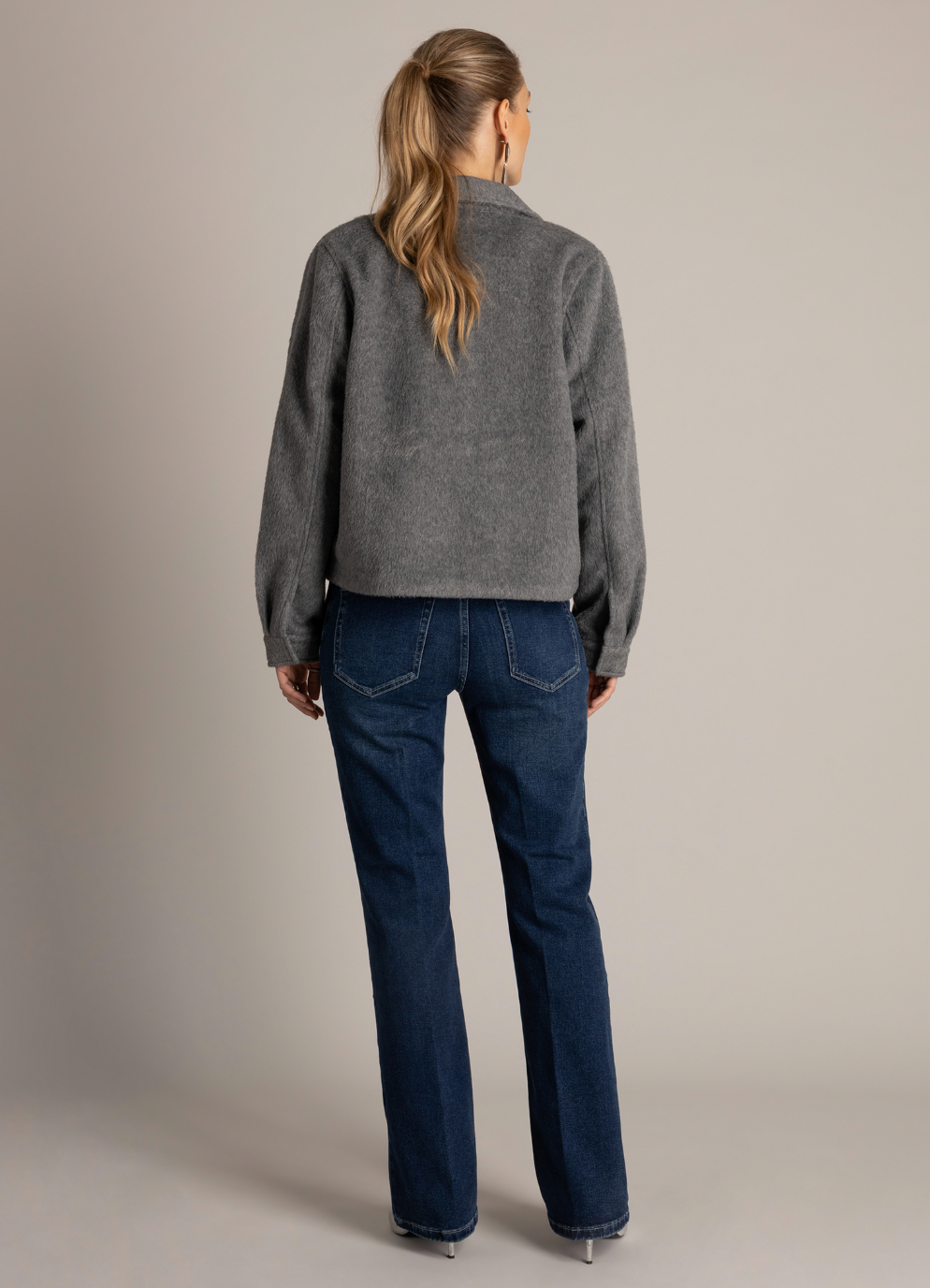 Yest Urbana jacket in mid grey melange - [shop_name Strathaven] [womens clothing]