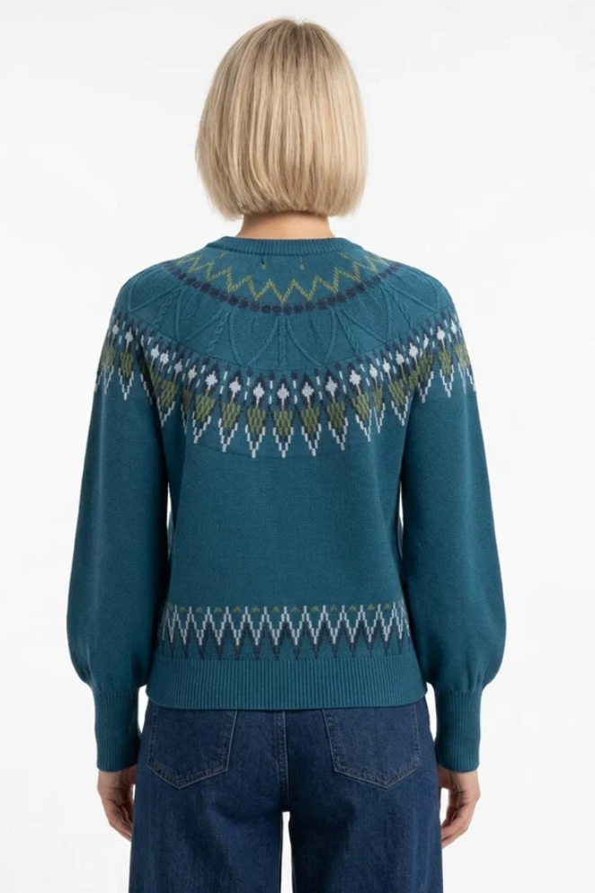 Pretty Vacant Oslo sweater in Corsair Teal - [shop_name Strathaven] [womens clothing]