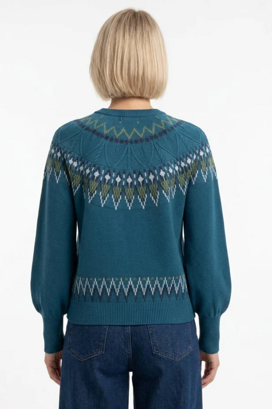 Pretty Vacant Oslo sweater in Corsair Teal - [shop_name Strathaven] [womens clothing]