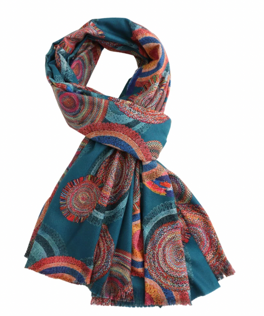 Lua Circles abstract scarf