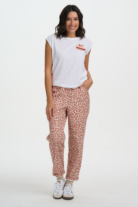 Sugarhill Brighton Rowan animal print trouser - [shop_name Strathaven] [womens clothing]