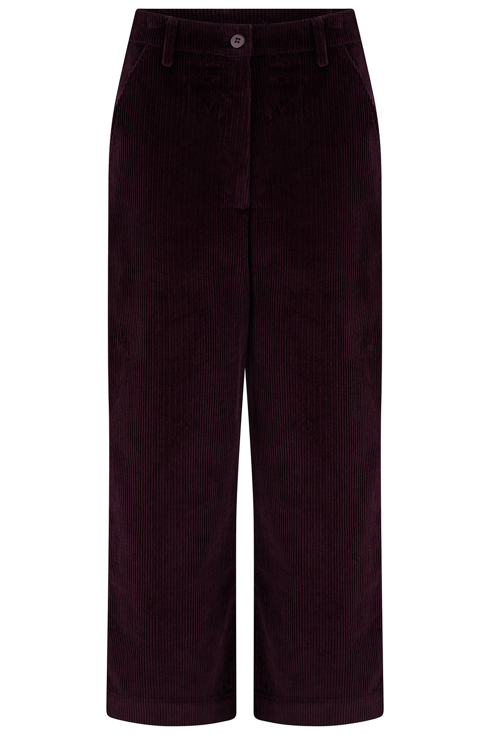 Sugarhill Brighton Lindley cropped plum cords - [shop_name Strathaven] [womens clothing]
