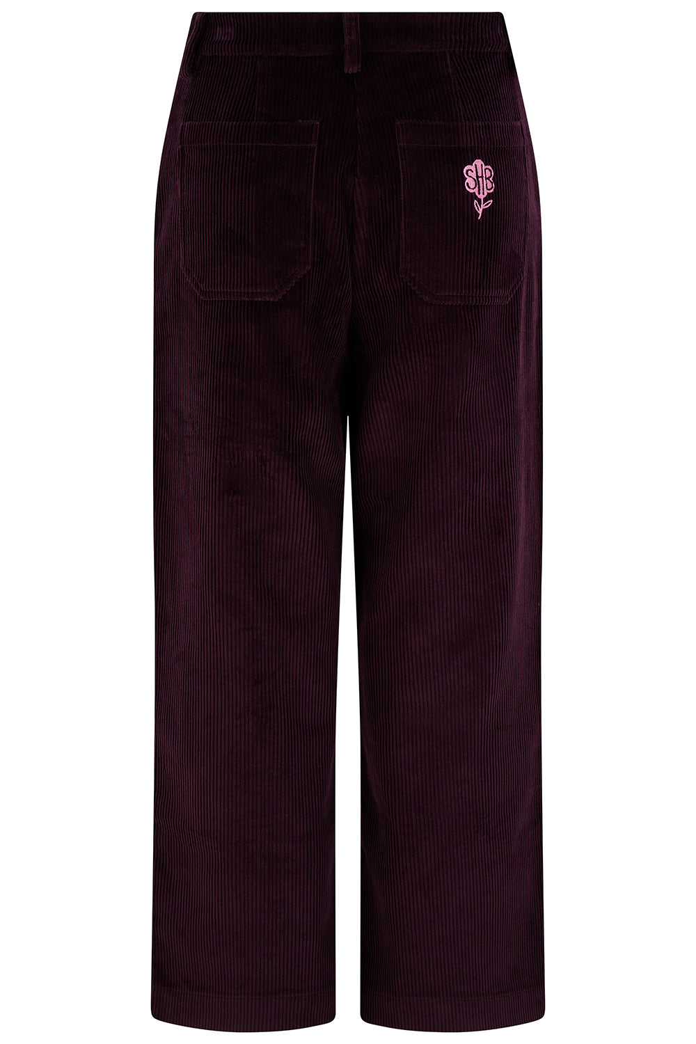 Sugarhill Brighton Lindley cropped plum cords - [shop_name Strathaven] [womens clothing]