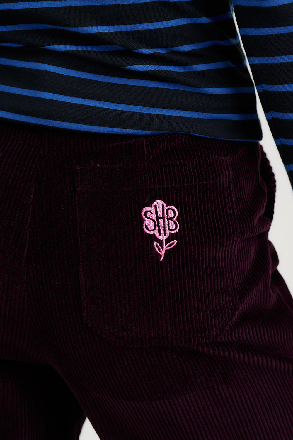 Sugarhill Brighton Lindley cropped plum cords - [shop_name Strathaven] [womens clothing]