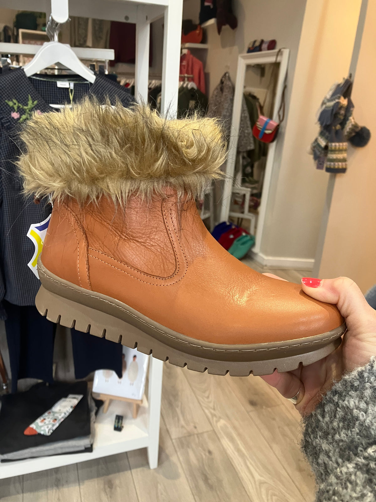 Adesso Thirza boots in tan - [shop_name Strathaven] [womens clothing]