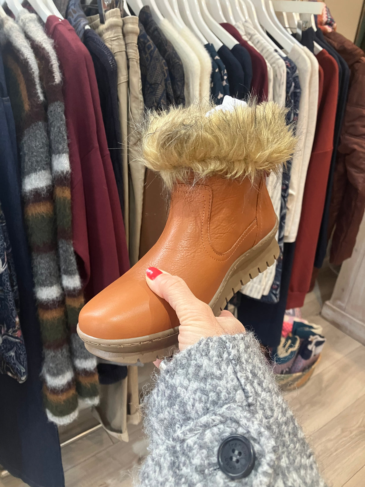 Adesso Thirza boots in tan - [shop_name Strathaven] [womens clothing]