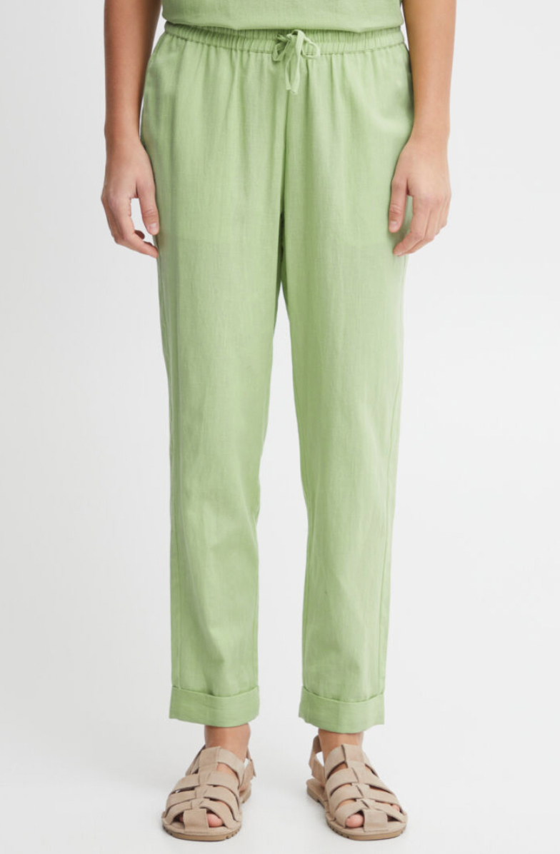Fransa Maddie pants in forest shade of green - last pair!