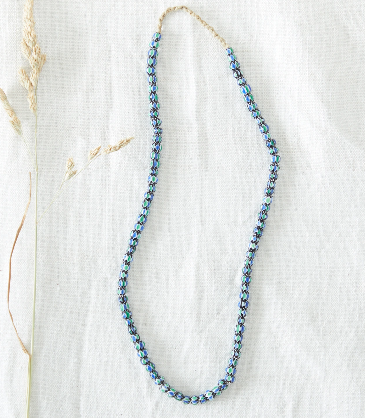 Aura que recycled glass translucent beads - various - leafy green