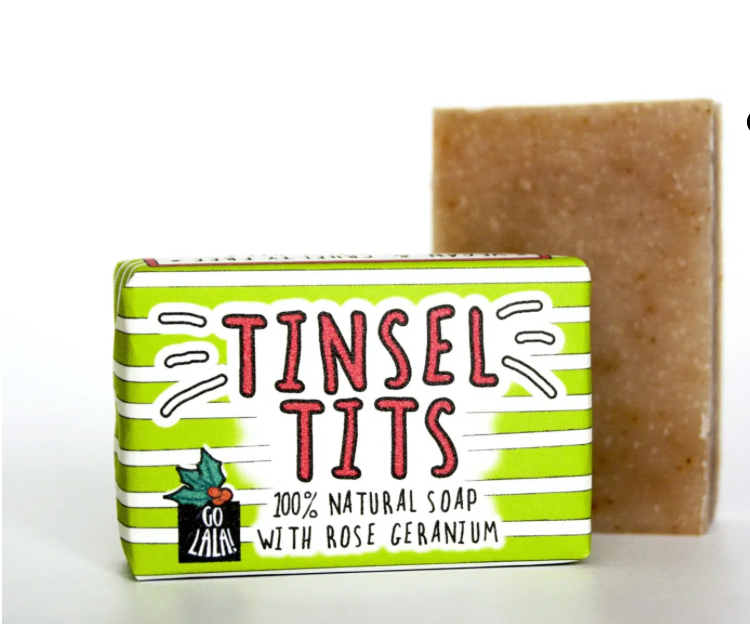 Go La La Tinsel tits natural soap