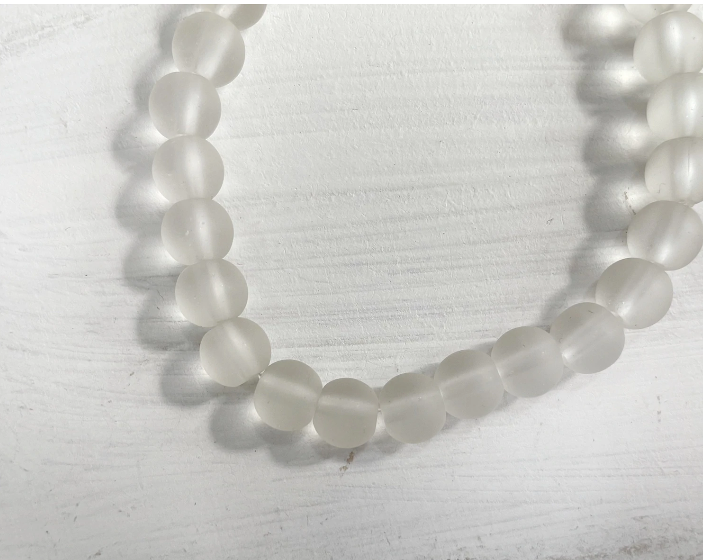 Aura que recycled glass translucent beads - various - leafy green