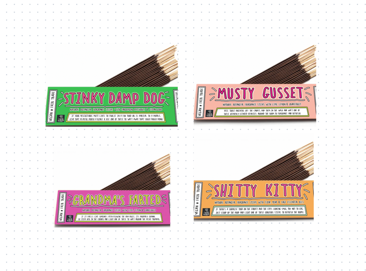 Cheeky incense stick gift packs
